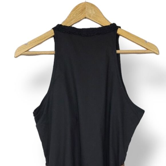 NEW Y2K Converse One Star Fit and Flare Ruffle Dress with Faux Leather Belt XS - Picture 4 of 12